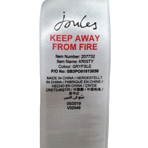 Joules Isle Fair Chunky Sweater, Kristy, size 2, Gray - Picture 6 of 8